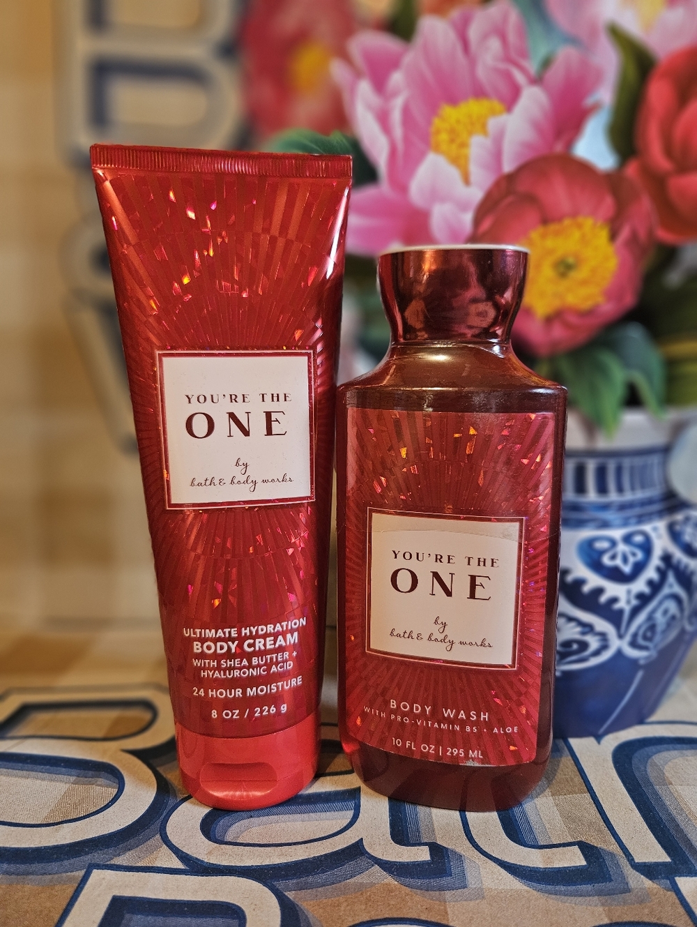 NWT Bath & Body Works You're The One Body Care Set - Red, White